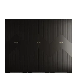 Armoire Manhattan Ryfel 2 a portes battantes H. 236,7 x L. 300 x P. 47, 6 portes