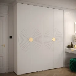 Armoire Manhattan Ryfel 6 a portes battantes H. 236,7 x L. 200 x P. 47, 4 portes