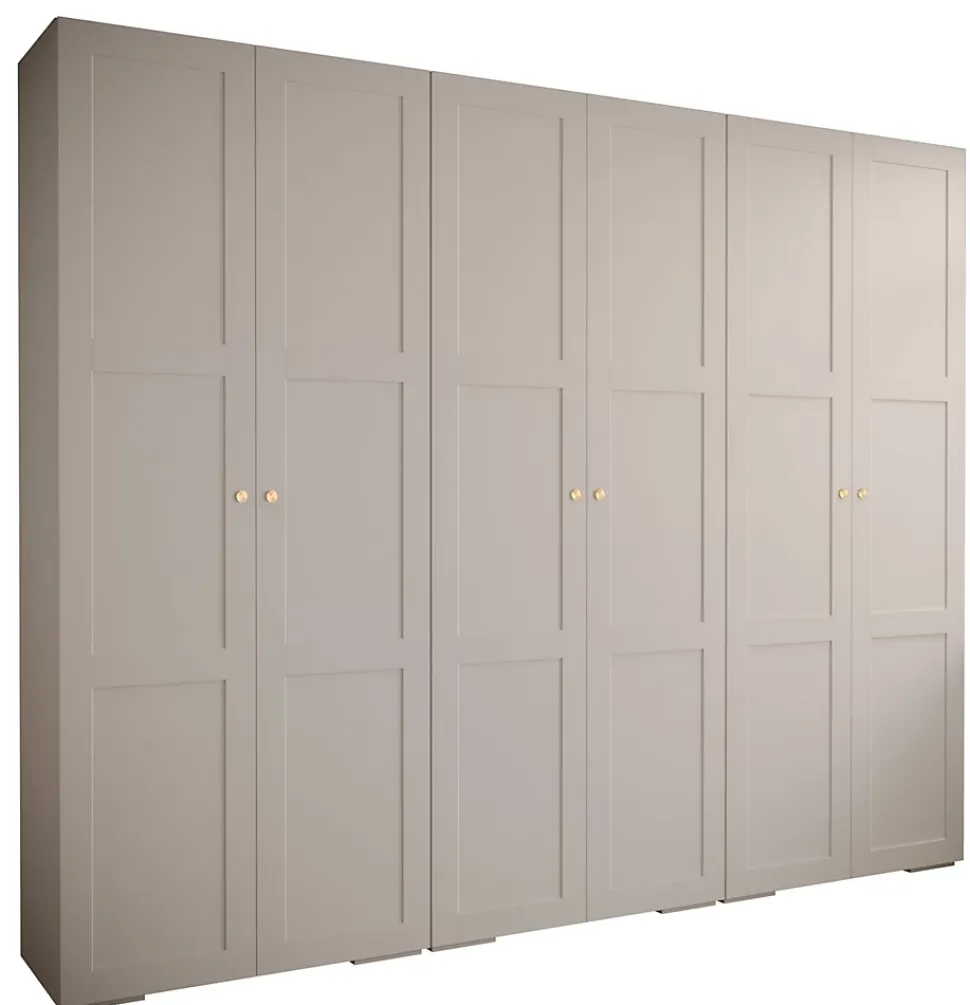 Armoire Manhattan Ryfel 10 a portes battantes H. 236,7 x L. 300 x P. 47, 6 portes