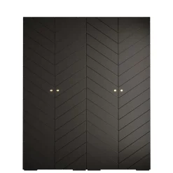 Armoire Manhattan Ryfel 4 a portes battantes H. 236,7 x L. 200 x P. 47, 4 portes