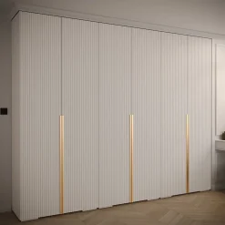Armoire Manhattan Ryfel 9 a portes battantes H. 236,7 x L. 300 x P. 47, 6 portes