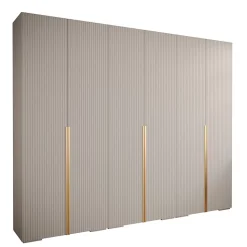 Armoire Manhattan Ryfel 9 a portes battantes H. 236,7 x L. 300 x P. 47, 6 portes