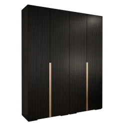 Armoire Manhattan Ryfel 9 a portes battantes H. 236,7 x L. 200 x P. 47, 4 portes