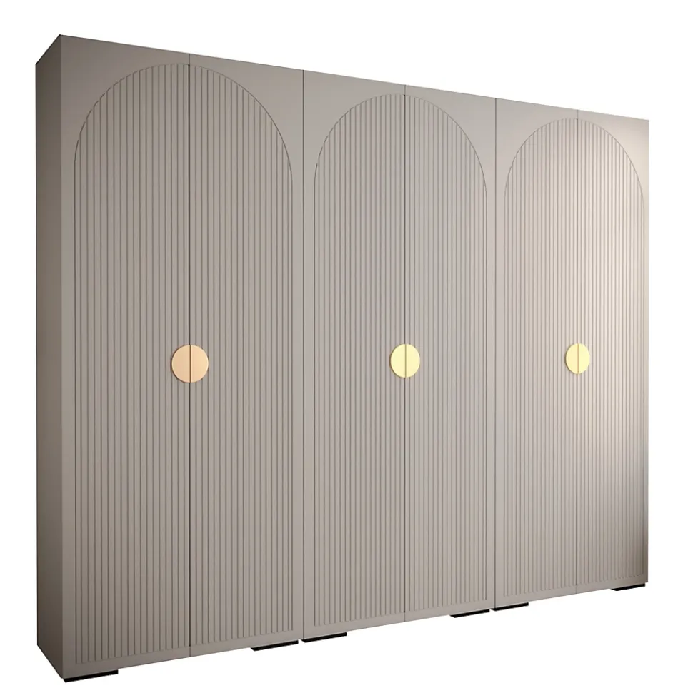 Armoire Manhattan Ryfel 1 a portes battantes H. 236,7 x L. 300 x P. 47, 6 portes