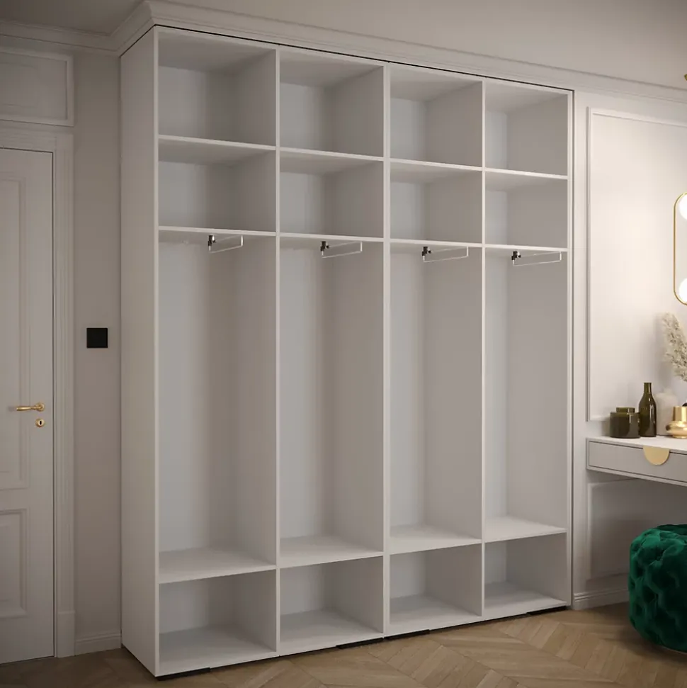 Armoire Manhattan Ryfel 2 a portes battantes H. 236,7 x L. 200 x P. 47, 4 portes