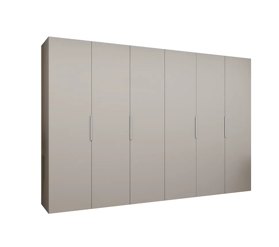 Armoire Marbella 1 a portes battantes H. 202 x L.300 x P. 52, 6 portes
