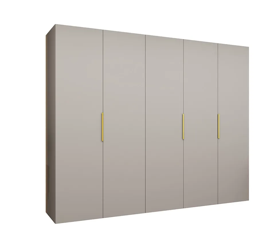 Armoire Marbella 1 a portes battantes H. 202 x L.250 x P. 52, 5 portes