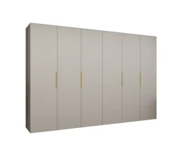 Armoire Marbella 1 a portes battantes H. 202 x L.300 x P. 52, 6 portes