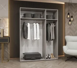 Armoire Marbella 3 a portes battantes H. 202 x L.150 x P. 52, 3 portes