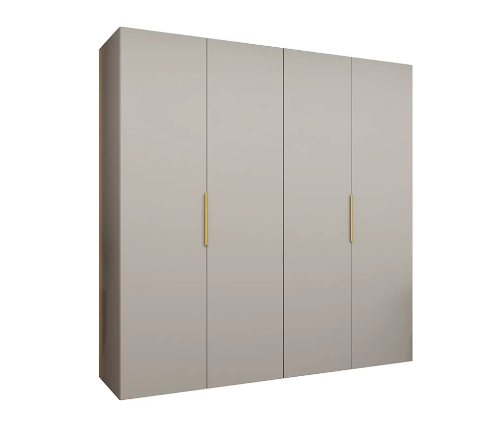Armoire Marbella1 a portes battantes H. 202 x L.200 x P. 52, 4 portes