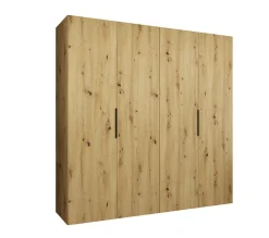 Armoire Marbella1 a portes battantes H. 202 x L.200 x P. 52, 4 portes
