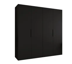 Armoire Marbella1 a portes battantes H. 202 x L.200 x P. 52, 4 portes