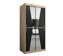 Armoire MAROKO à portes coulissantes H. 200 x L. 100 x P. 62, 2 portes