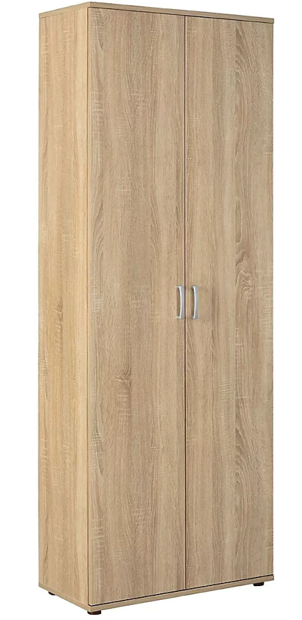 Armoire, meuble de rangement multifonctions en bois coloris imitation Chêne sonoma - longueur 70 x profondeur 34 x hauteur 189 cm