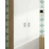 Armoire, meuble de rangement 2 portes coloris Chêne cambrian/Blanc - Longueur 90 x profondeur 50 x hauteur 199,4 cm
