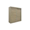 Armoire MILS 2 portes coulissantes Chene Sonoma Style scandinave