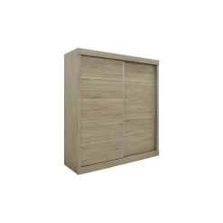 Armoire MILS 2 portes coulissantes Chene Sonoma Style scandinave
