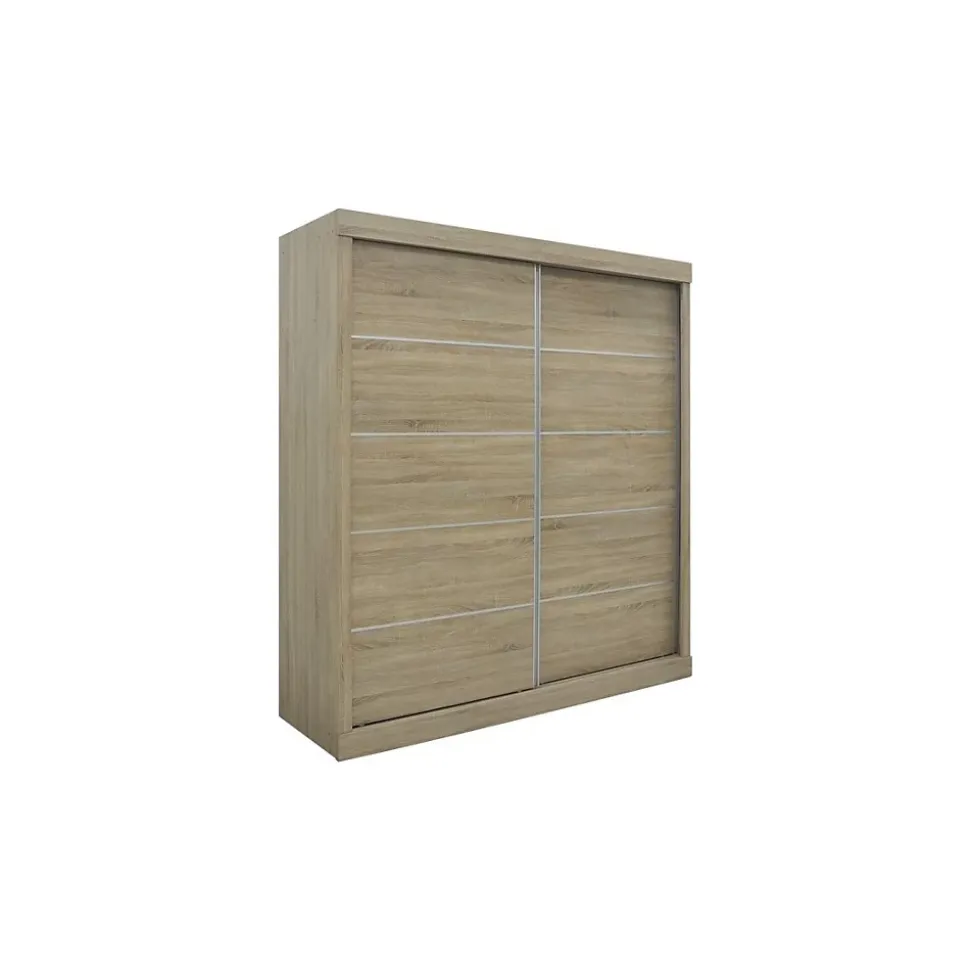 Armoire MILS 2 portes coulissantes Chene Sonoma Style scandinave