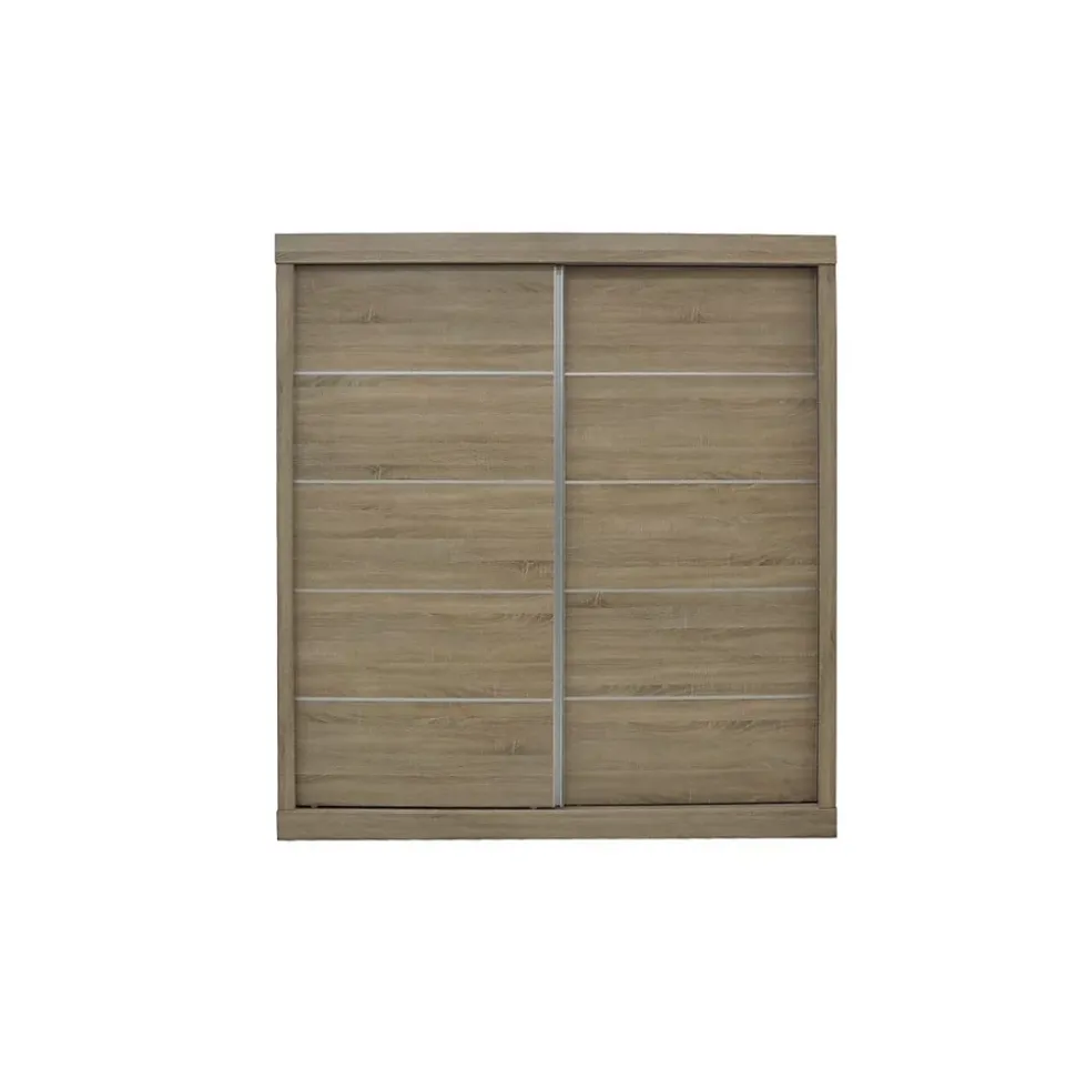 Armoire MILS 2 portes coulissantes Chene Sonoma Style scandinave