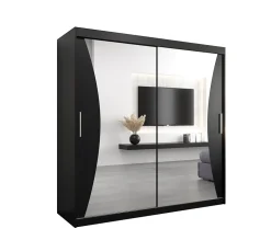 Armoire Monaco a portes coulissantes H. 200 x L. 200 x P. 62 2 portes