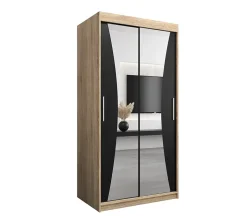 Armoire Monaco a portes coulissantes H. 200 x L. 100 x P. 62 2 portes