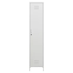 Armoire métallique Seinäjoki acier 180 x 38 x 38 cm blanc en.casa