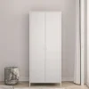 Armoire métallique Seinäjoki acier 180 x 76 x 50 cm blanc en.casa