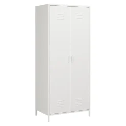 Armoire métallique Seinäjoki acier 180 x 76 x 50 cm blanc en.casa