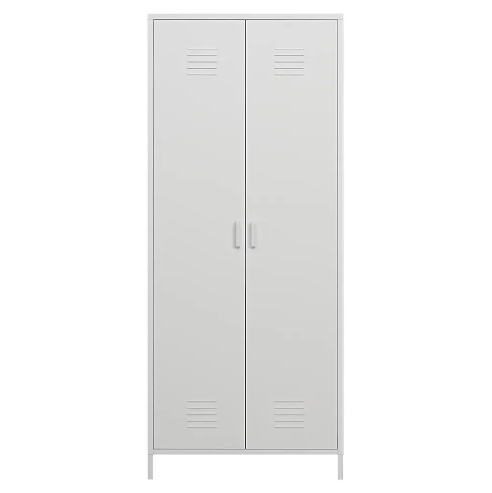 Armoire métallique Seinäjoki acier 180 x 76 x 50 cm blanc en.casa