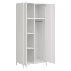 Armoire métallique Seinäjoki acier 180 x 76 x 50 cm blanc en.casa
