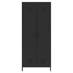 Armoire métallique Seinäjoki acier 180 x 76 x 50 cm noir mat en.casa