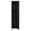 Armoire métallique Seinäjoki acier 180 x 38 x 38 cm noir mat en.casa