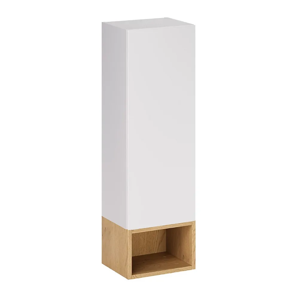 Armoire murale 1 niche Oria Blanc mat