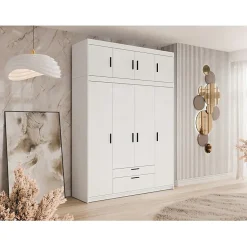 Armoire Novduni 106, Nombre d'étagères: 8, 246x177x53cm
