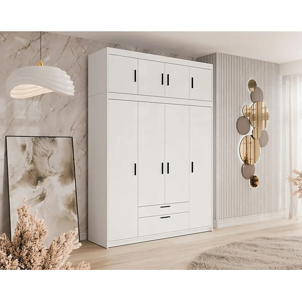 Armoire Novduni 106, Nombre d'étagères: 8, 246x177x53cm