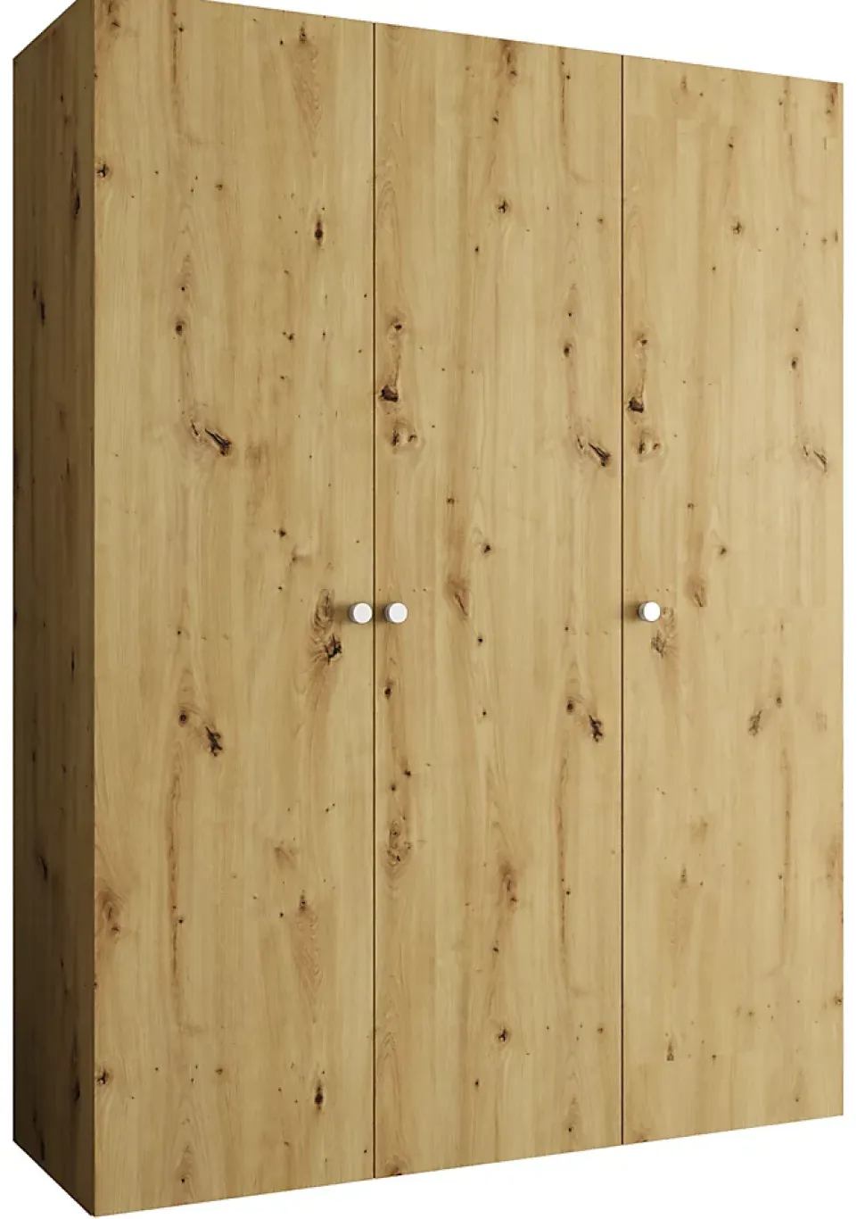 Armoire Parma 1 a portes battantes H. 202 x L.150 x P. 52, 3 portes