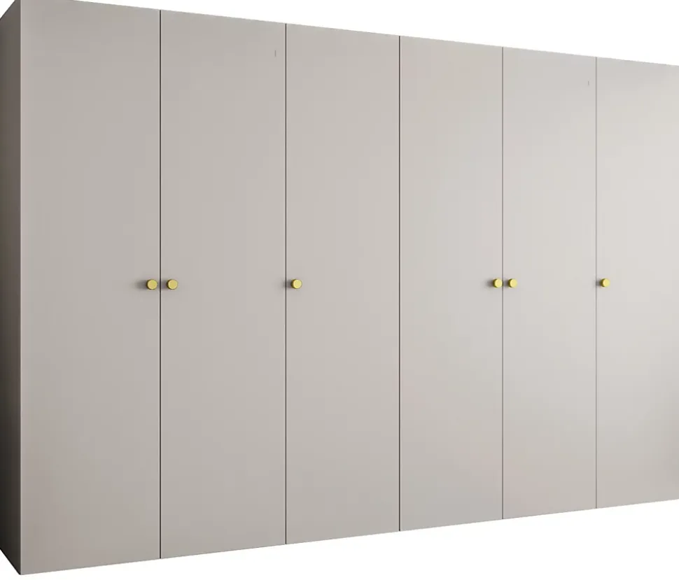 Armoire Parma 1 a portes battantes H. 202 x L.300 x P. 52, 6 portes