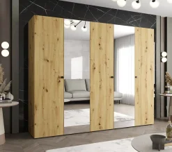 Armoire Parma 2 a portes battantes H. 202 x L.250 x P. 52, 5 portes