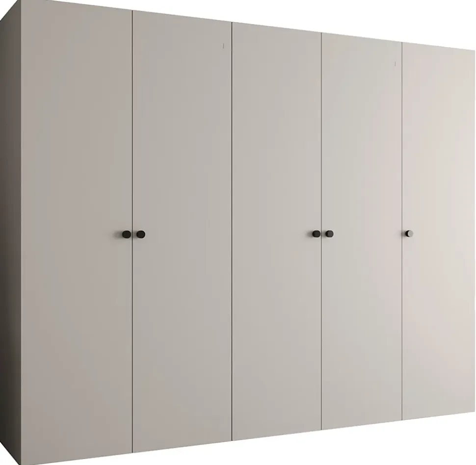 Armoire Parma 1 a portes battantes H. 202 x L.250 x P. 52, 5 portes