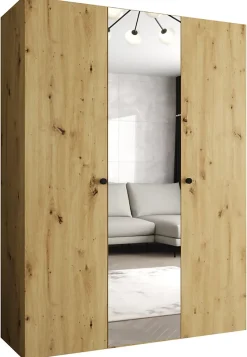 Armoire Parma 2 a portes battantes H. 202 x L.150 x P. 52, 3 portes