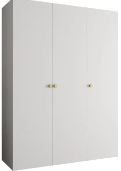 Armoire Parma 1 a portes battantes H. 202 x L.150 x P. 52, 3 portes