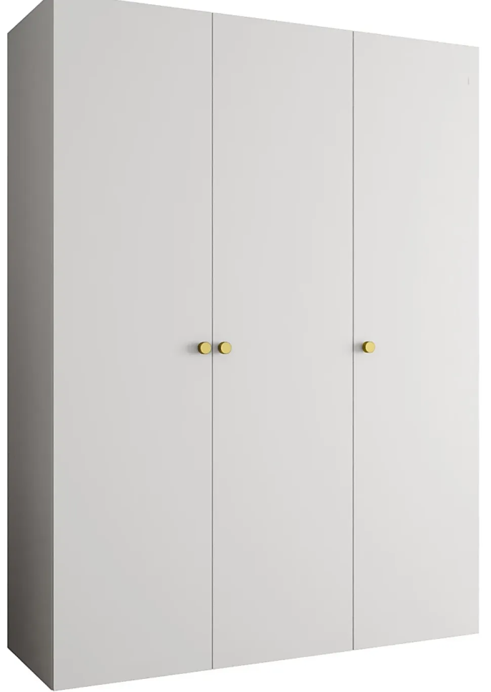 Armoire Parma 1 a portes battantes H. 202 x L.150 x P. 52, 3 portes