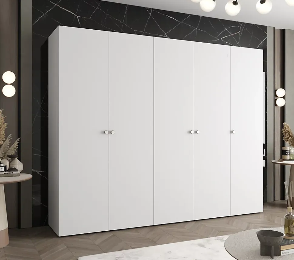 Armoire Parma 1 a portes battantes H. 202 x L.250 x P. 52, 5 portes