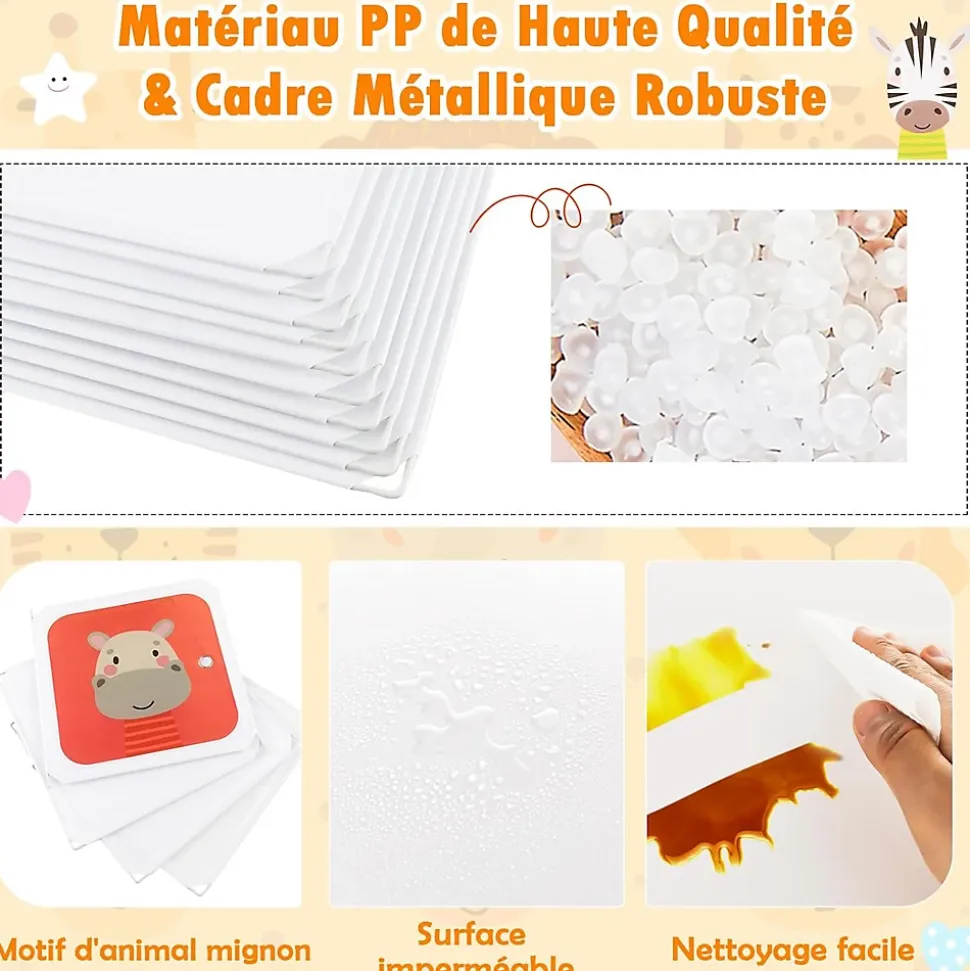 Armoire Penderie à 8 Cubes Modulable en Plastique Bricolées et Empilables avec Portes Charge 10KG pour Salon