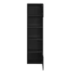 Armoire penderie 2 portes battantes noire GoodHome Atomia H. 187,5 x L. 50 x P. 35 cm
