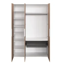Armoire penderie 3 portes battantes effet chêne GoodHome Atomia H. 225 x L. 150 x P. 58 cm