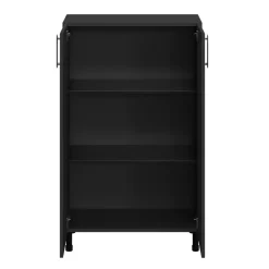Armoire penderie 2 portes battantes noire GoodHome Atomia H. 112,5 x L. 75 x P. 35 cm