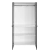 Armoire penderie 2 portes battantes anthracite GoodHome Atomia H. 187 x L. 100 x P. 58 cm