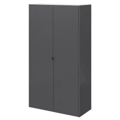 Armoire penderie 2 portes battantes anthracite GoodHome Atomia H. 187 x L. 100 x P. 58 cm