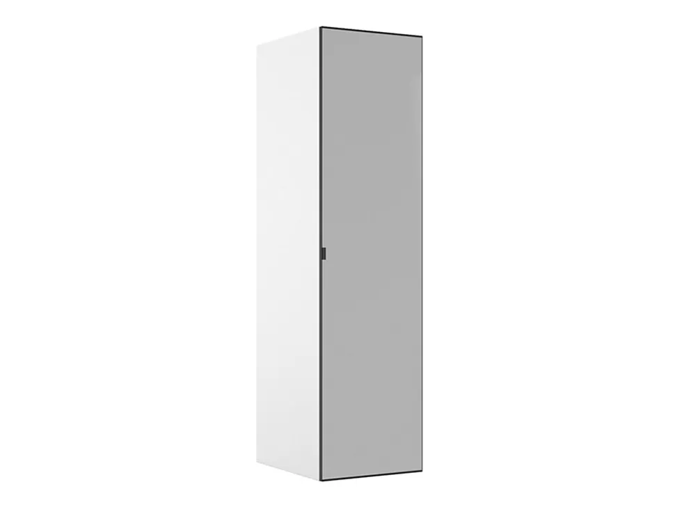 Armoire penderie blanche avec miroir GoodHome Atomia H. 187,5 x L. 50 x P. 58 cm